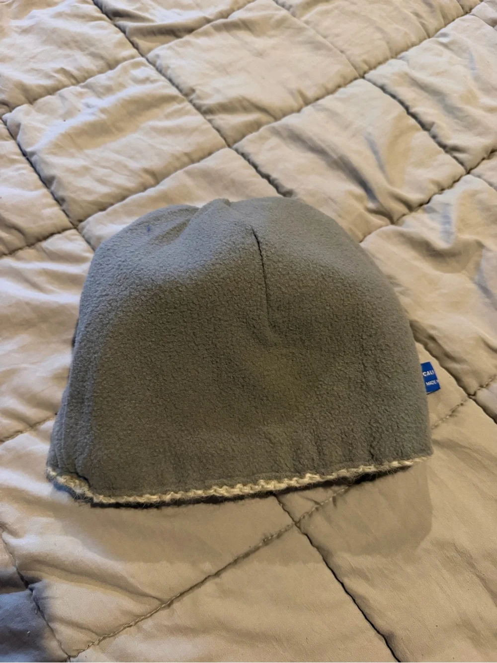 Soft Knit Beanie Hat in Cream